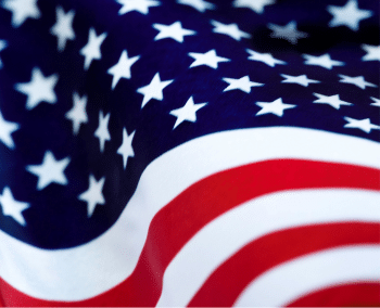 US flag close up